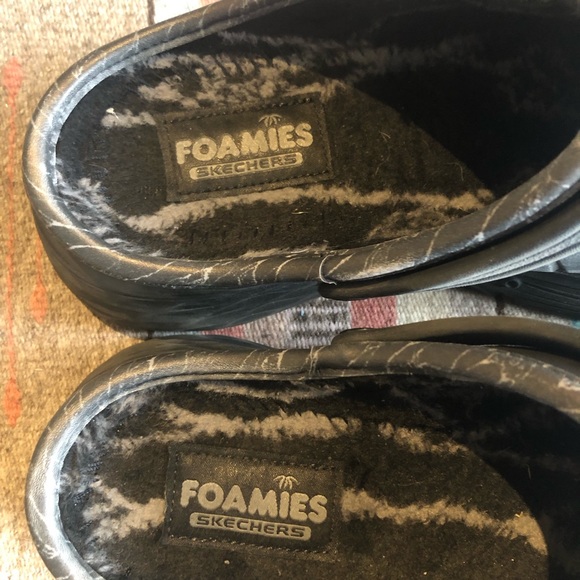 Foamies Skechers Black Size 10 Slip Ons - Picture 4 of 10